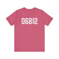 06812 New Fairfield CT Zip Code Unisex Jersey Short Sleeve T-Shirt