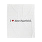 I Heart New Fairfield.  Velveteen Plush Blanket