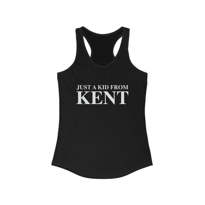 Just a kid from Kent Women's Ideal Racerback Tank Top