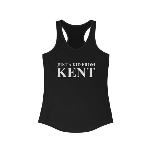 Just a kid from Kent Women's Ideal Racerback Tank Top