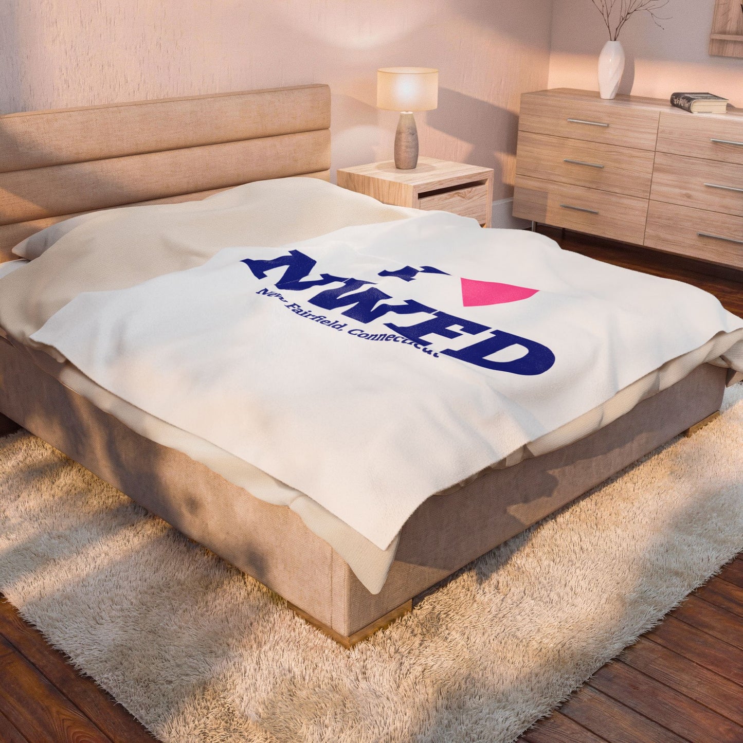 I Heart NWFD Velveteen Plush Blanket