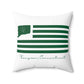 Thompson Connecticut St. Patrick’s Day Flag Spun Polyester Square Pillow