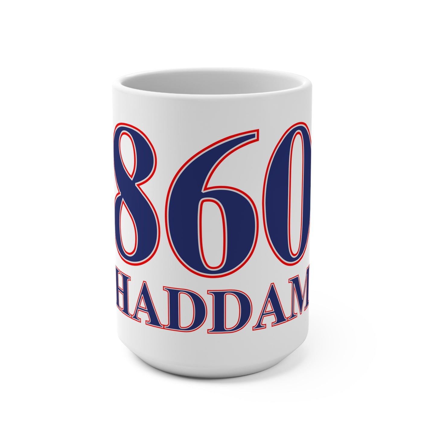 860 Haddam Red, White & Blue Mug 15oz