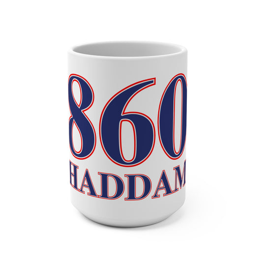 860 Haddam Red, White & Blue Mug 15oz