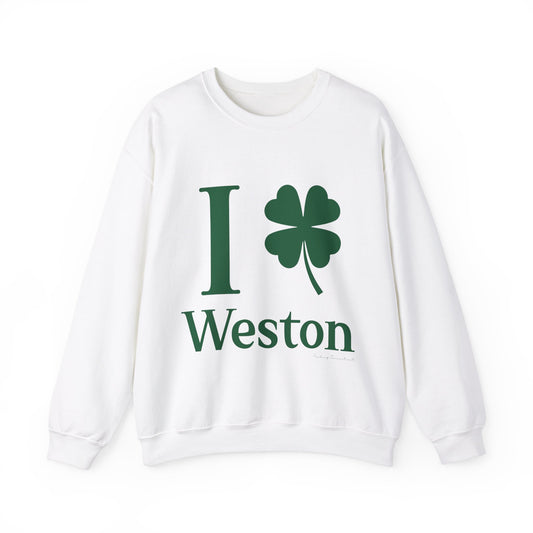 I Clover Weston (Green) Unisex Heavy Blend™ Crewneck Sweatshirt