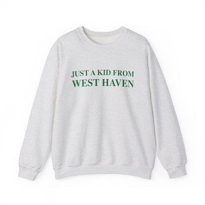 Just a kid from West Haven Unisex Heavy Blend™ Crewneck Sweatshirt