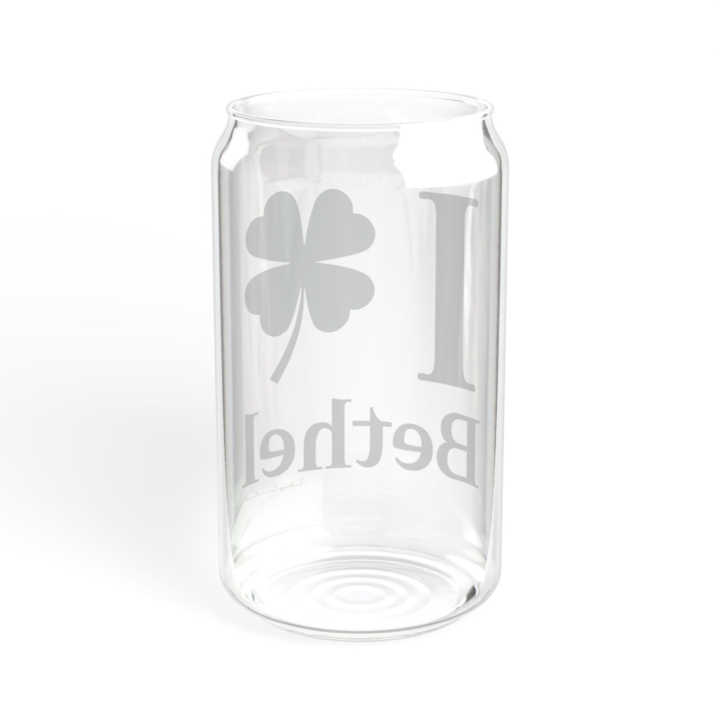 I Clover Bethel Sipper Glass, 16oz
