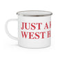Just a kid from West Hartford Enamel Camping Mug
