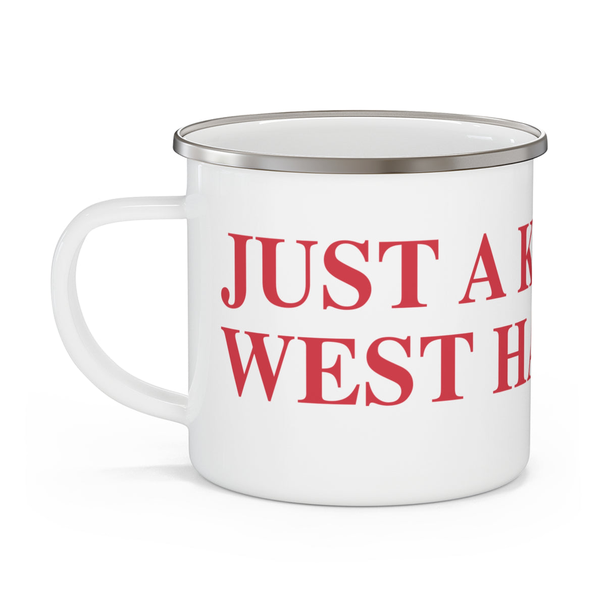 Just a kid from West Hartford Enamel Camping Mug