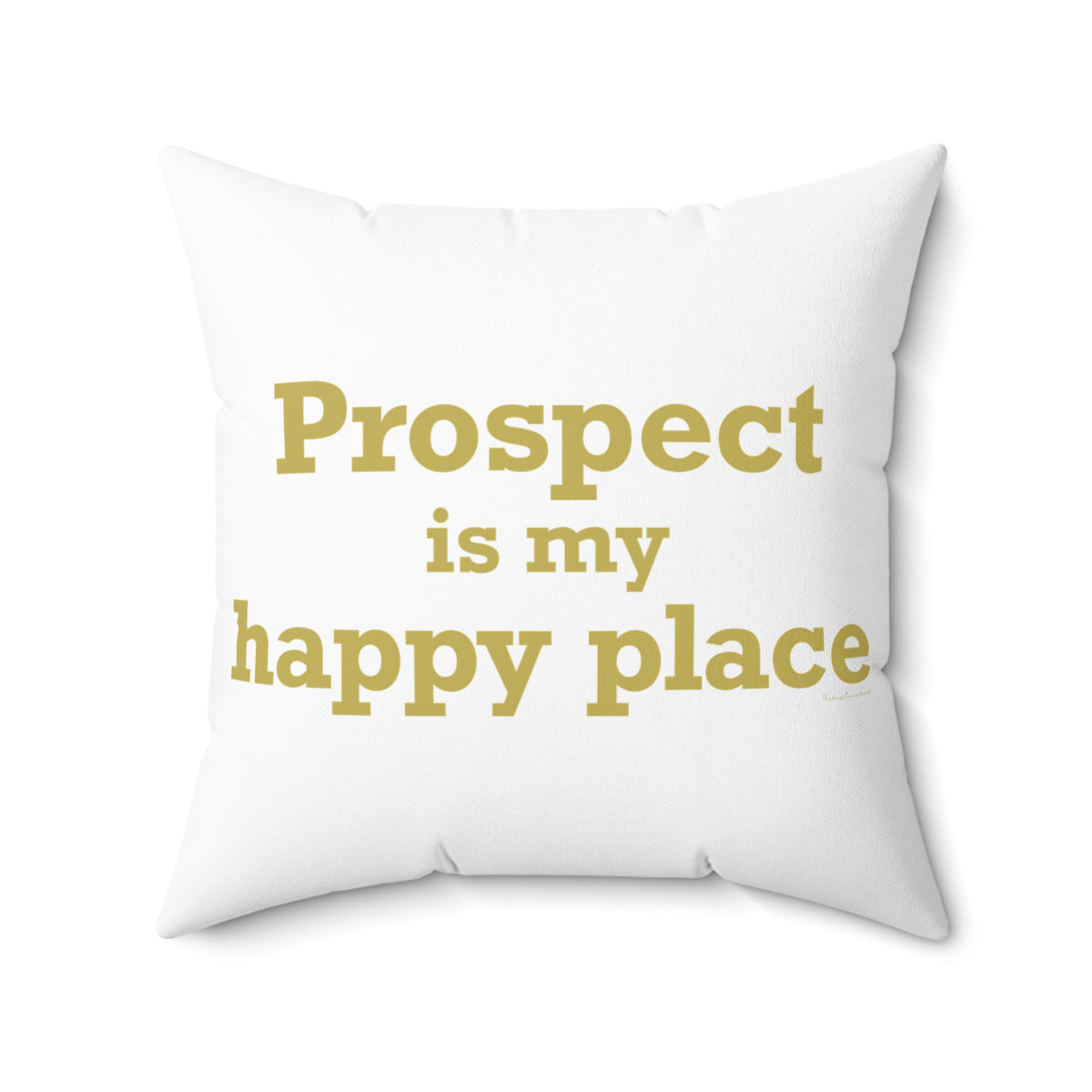 Prospect is My Happy Place Polyester Square Pillow