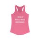 I Really Really Miss Greenwich Women's Ideal Racerback Tank Top