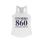 Storrs 860 Connecticut Women's Ideal Racerback Tank Top