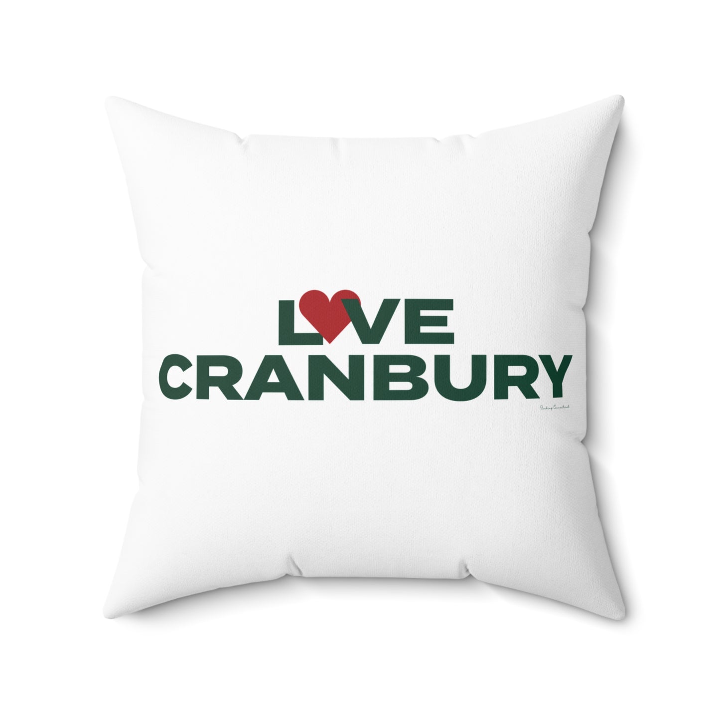 Love Cranbury Spun Polyester Square Pillow