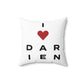 Darien Vision Spun Polyester Square Pillow