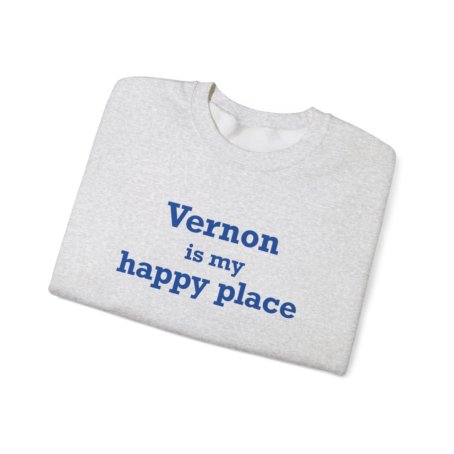 Vernon is My Happy Place Unisex Heavy Blend™ Crewneck Sweatshirt