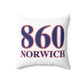 860 Norwich Red, White & Blue Spun Polyester Square Pillow