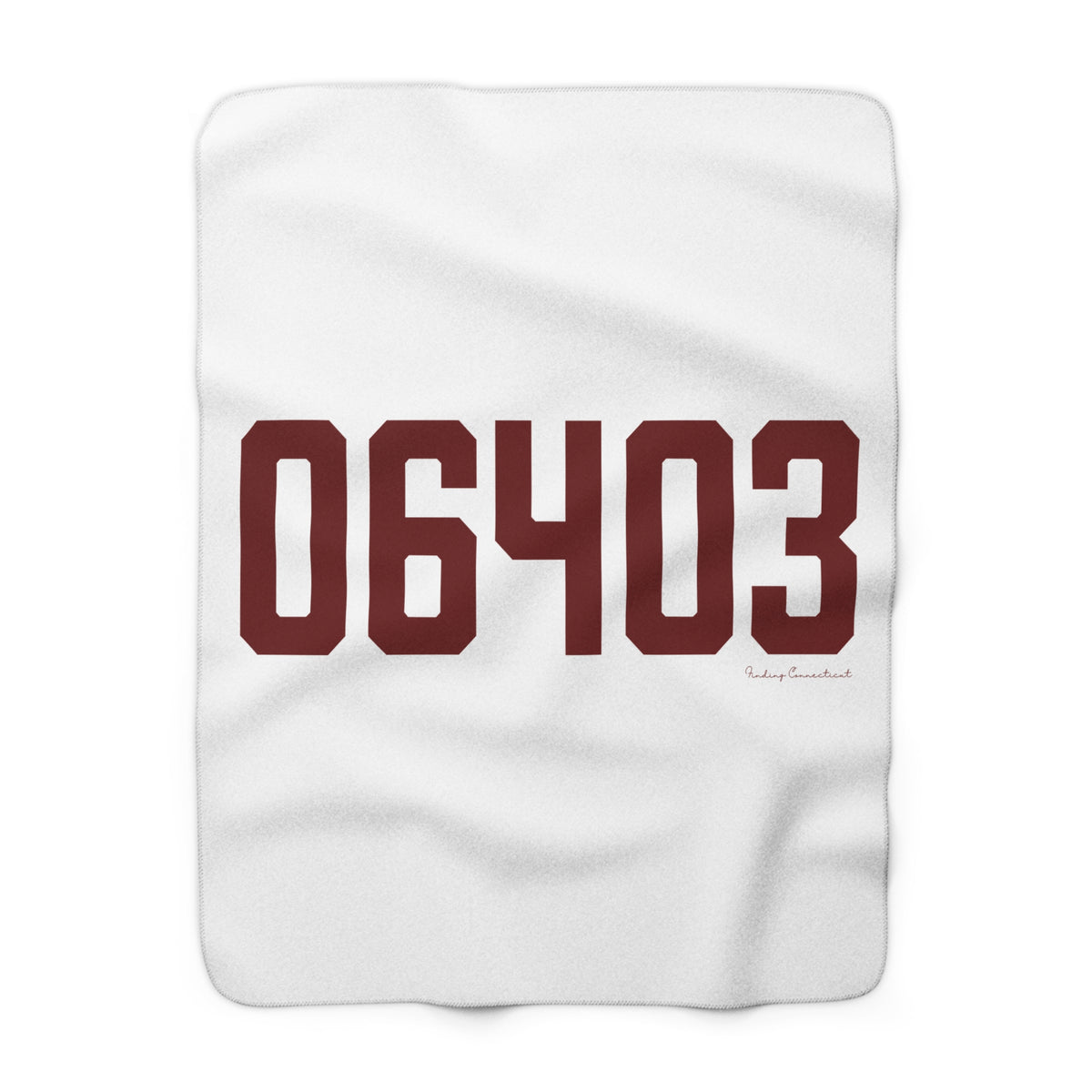 06403 Beacon Falls Connecticut Zip Code Sherpa Fleece Blanket