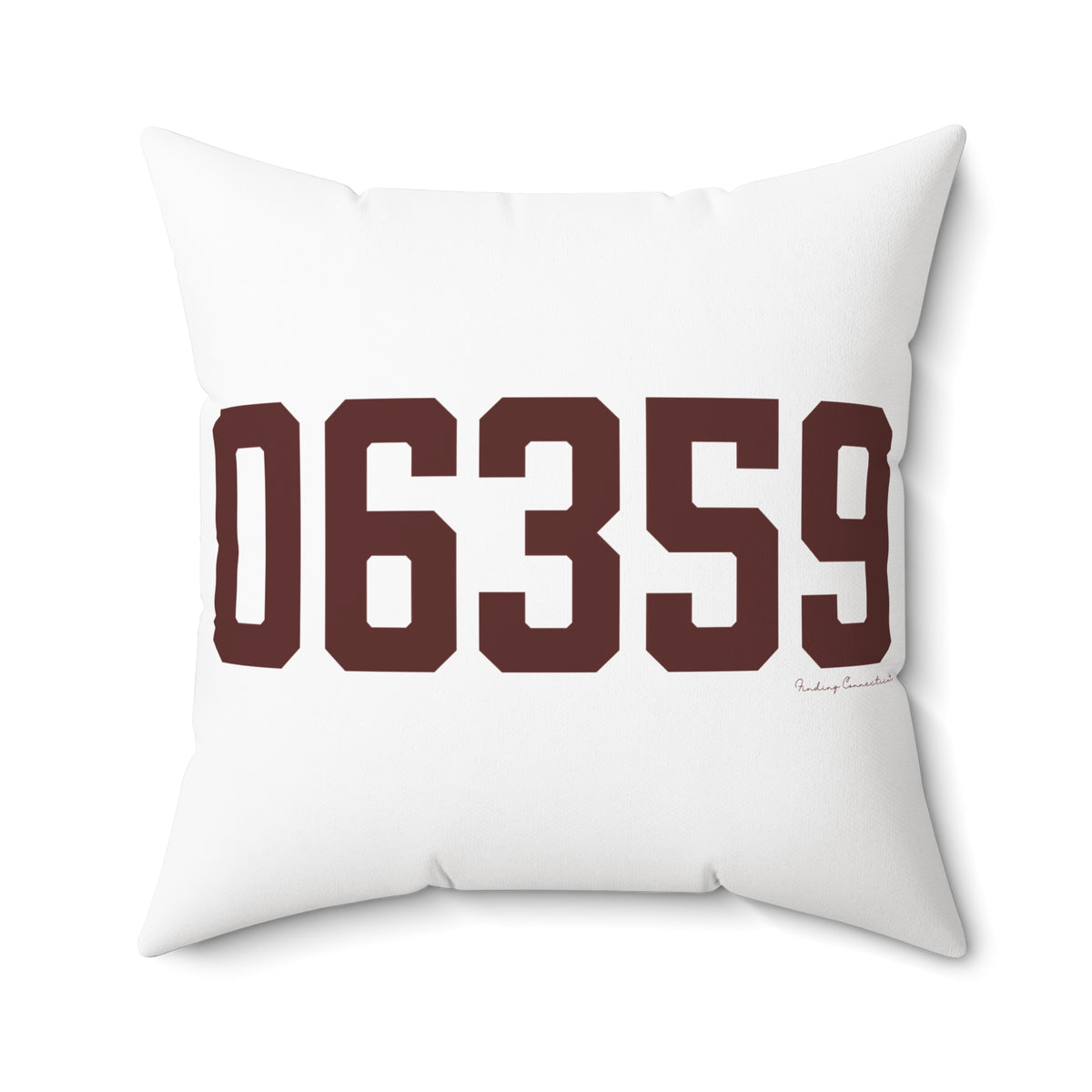 06359 North Stonington Connecticut Zip Code Spun Polyester Square Pillow