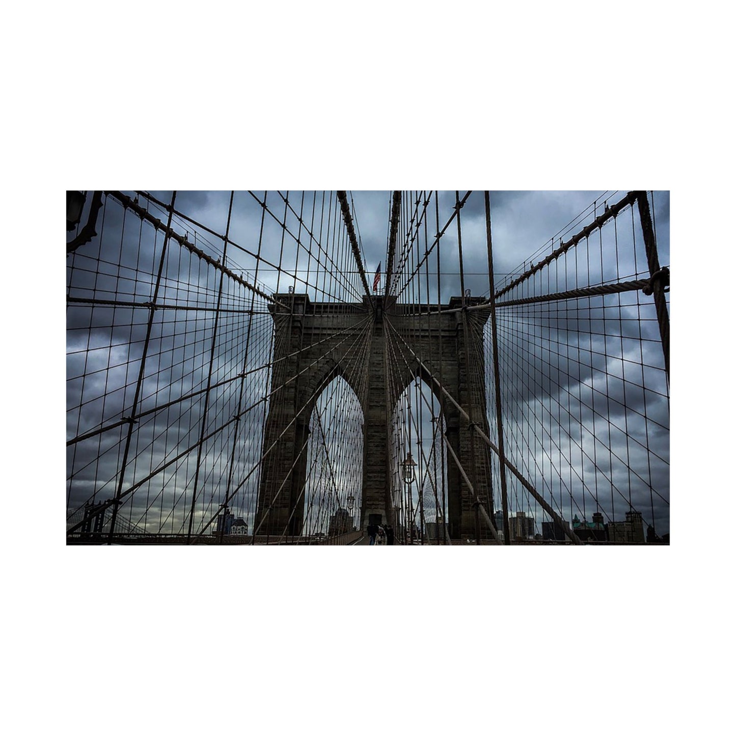 In the middle of the bridge Matte Horizontal Posters