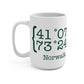 Norwalk Coordinates Mug 15oz