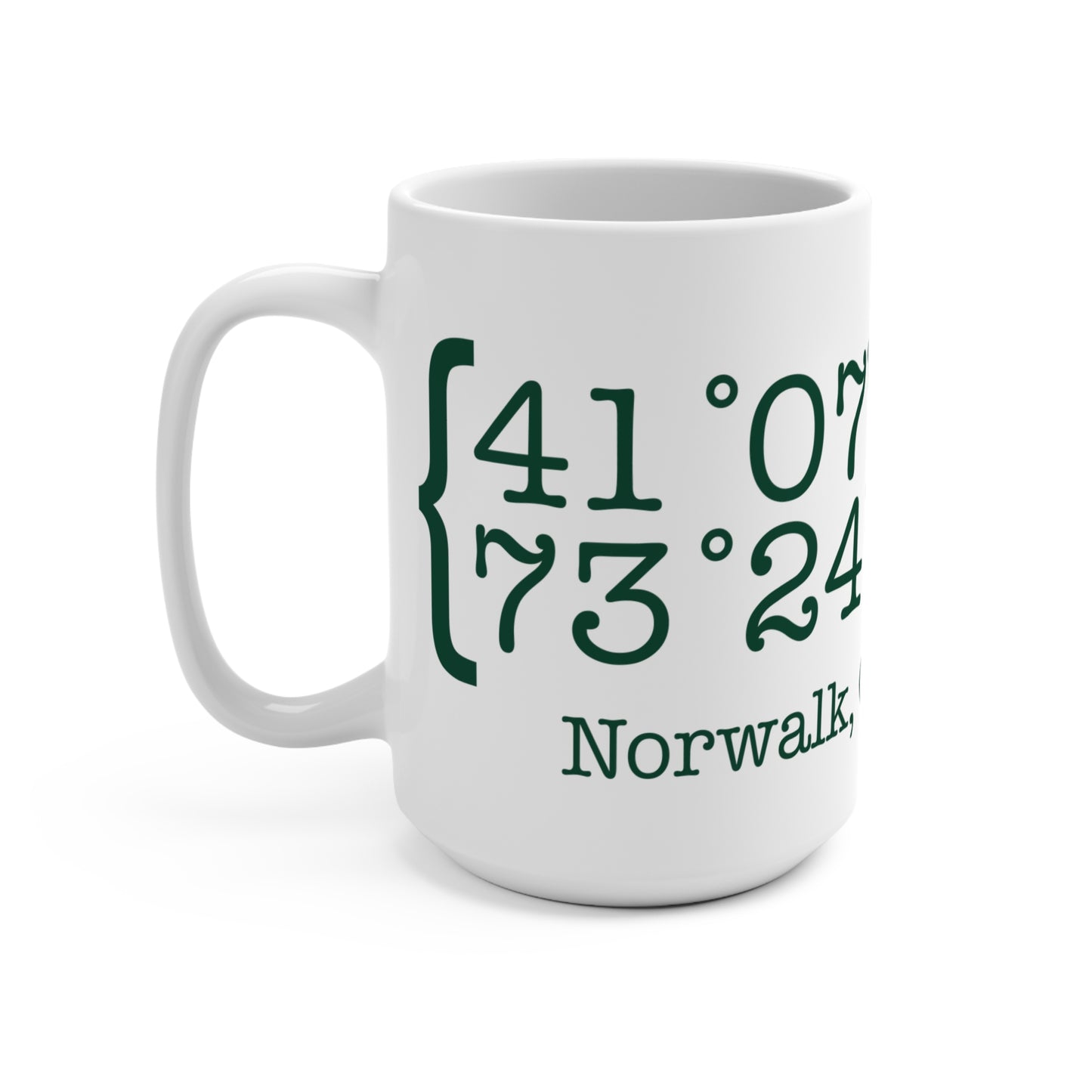 Norwalk Coordinates Mug 15oz