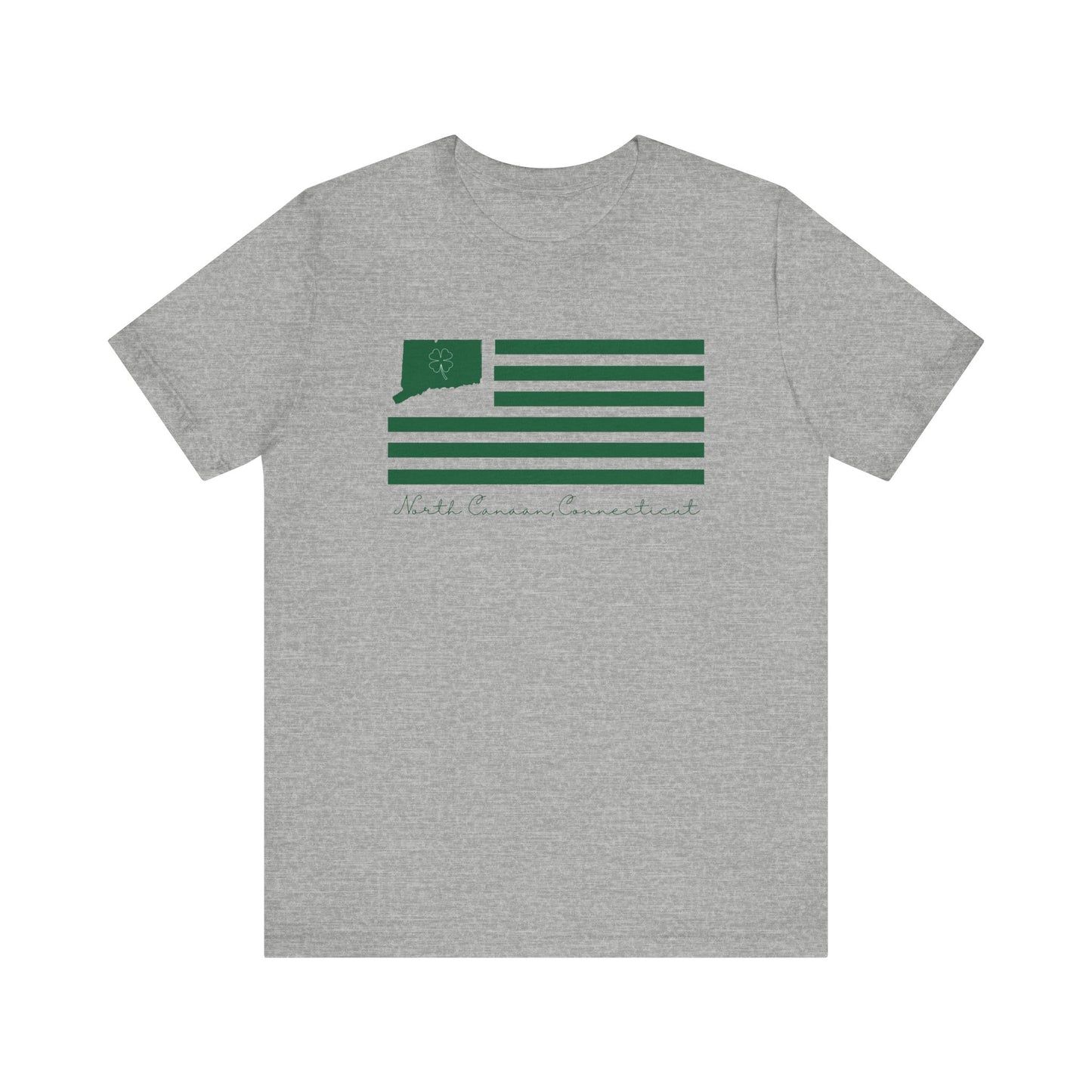 North Canaan Connecticut St. Patrick’s Day Flag Unisex Jersey Short Sleeve T-Shirt