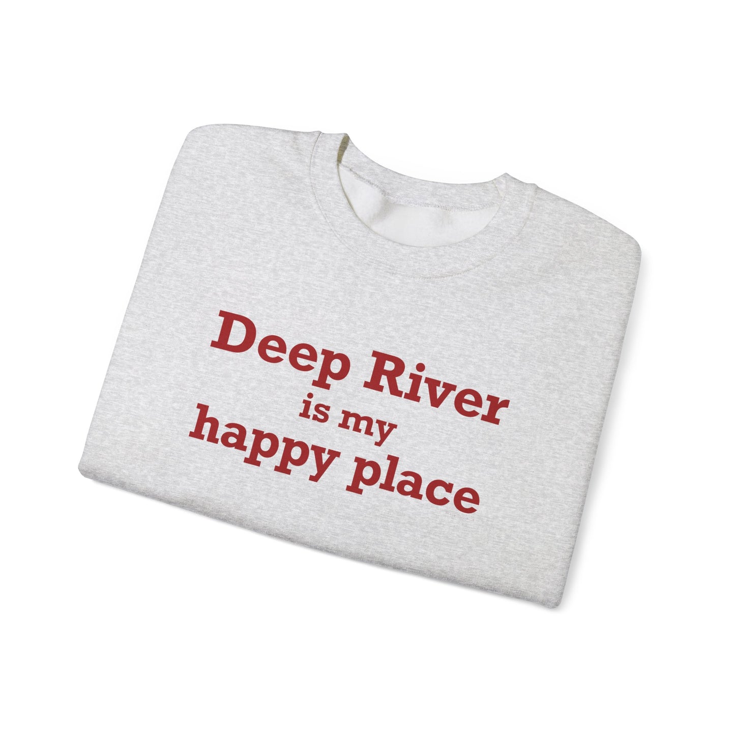 Deep River is My Happy Place Unisex Heavy Blend™ Crewneck Sweatshirt