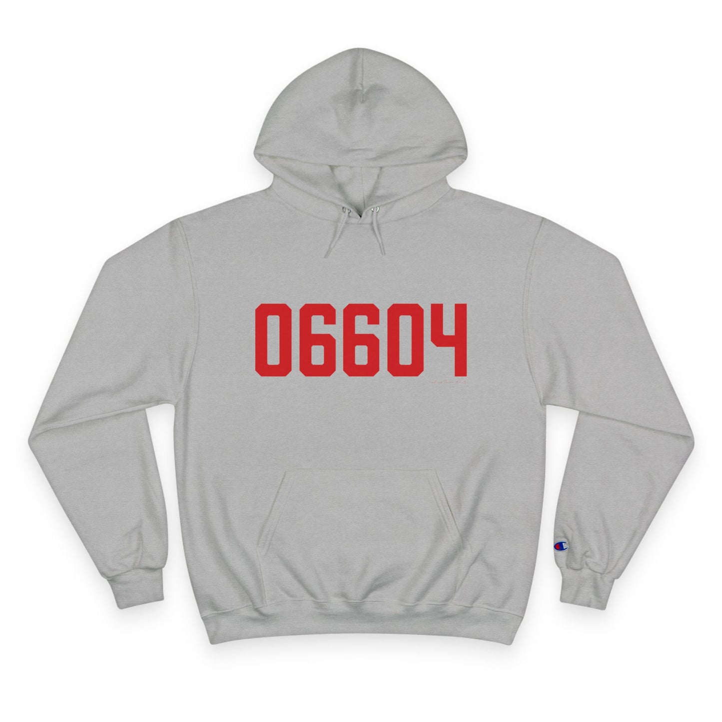 06604 Bridgeport Connecticut Zip Code Champion Hoodie Sweatshirt