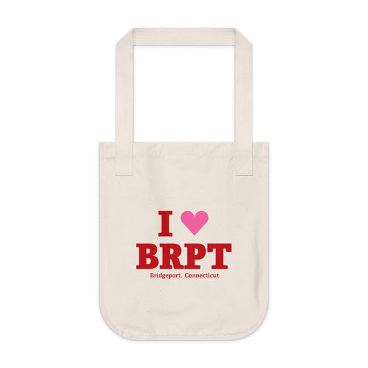 I Heart BRPT Organic Canvas Tote Bag
