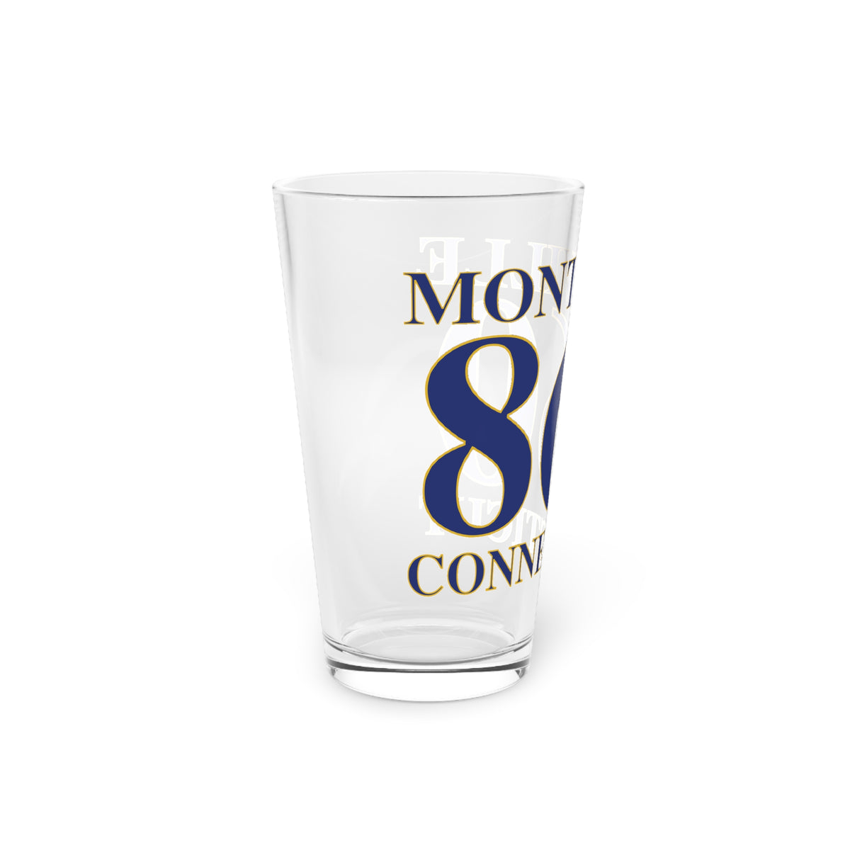 Montville 860 Connecticut  Pint Glass, 16oz