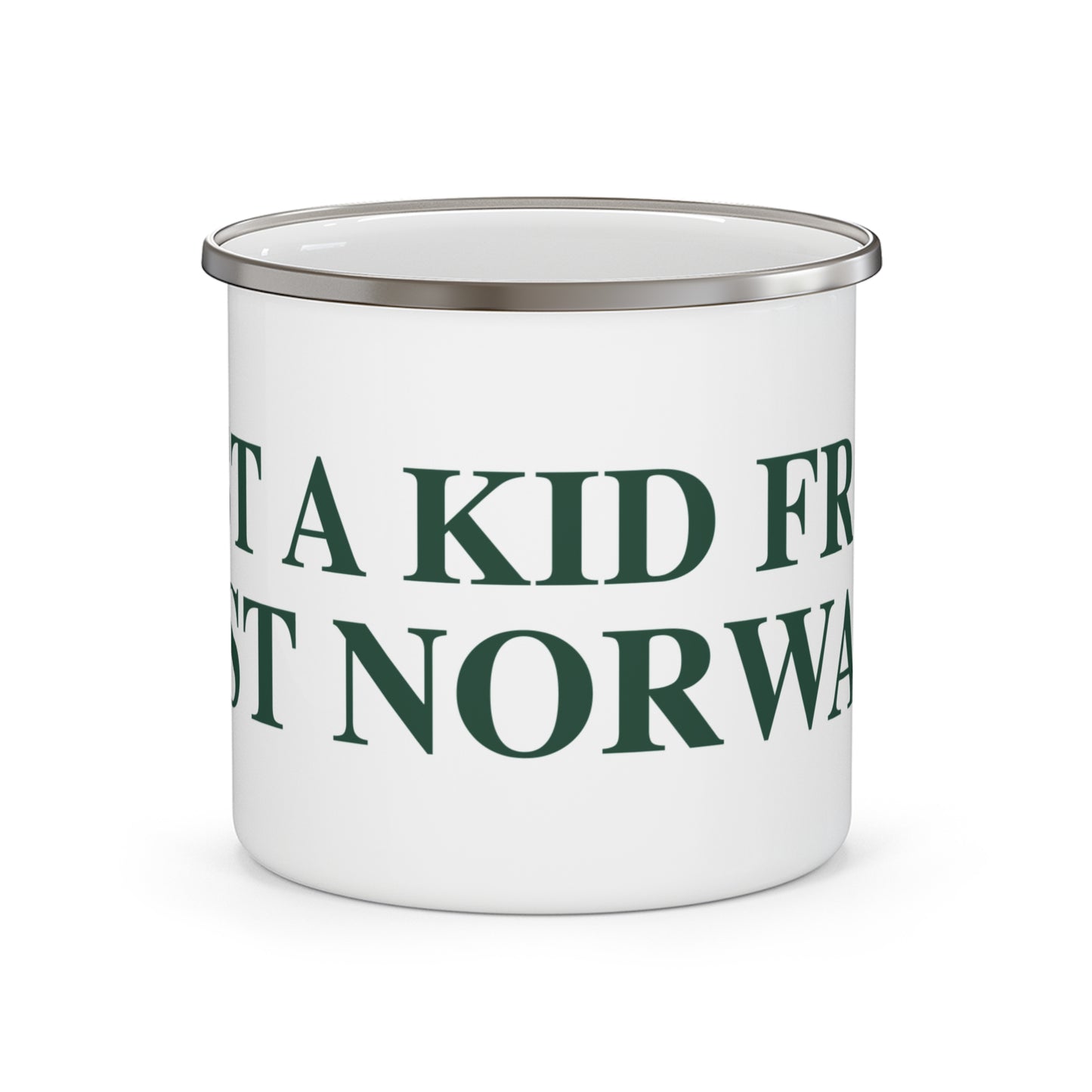 Just a kid from East Norwalk Enamel Camping Mug