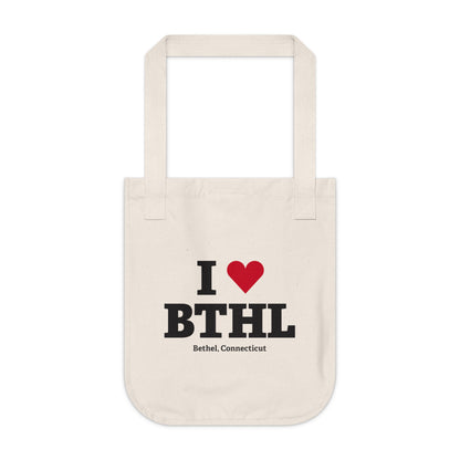 I Heart BTHL Organic Canvas Tote Bag