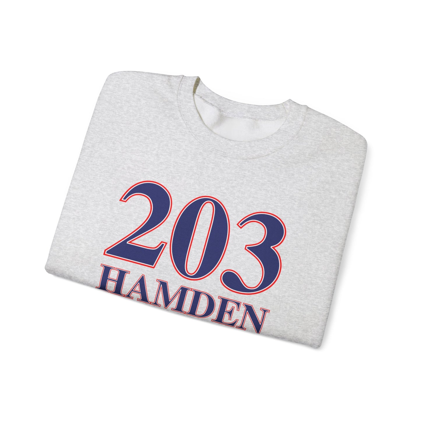 203 Hamden Red White & Blue Unisex Heavy Blend™ Crewneck Sweatshirt