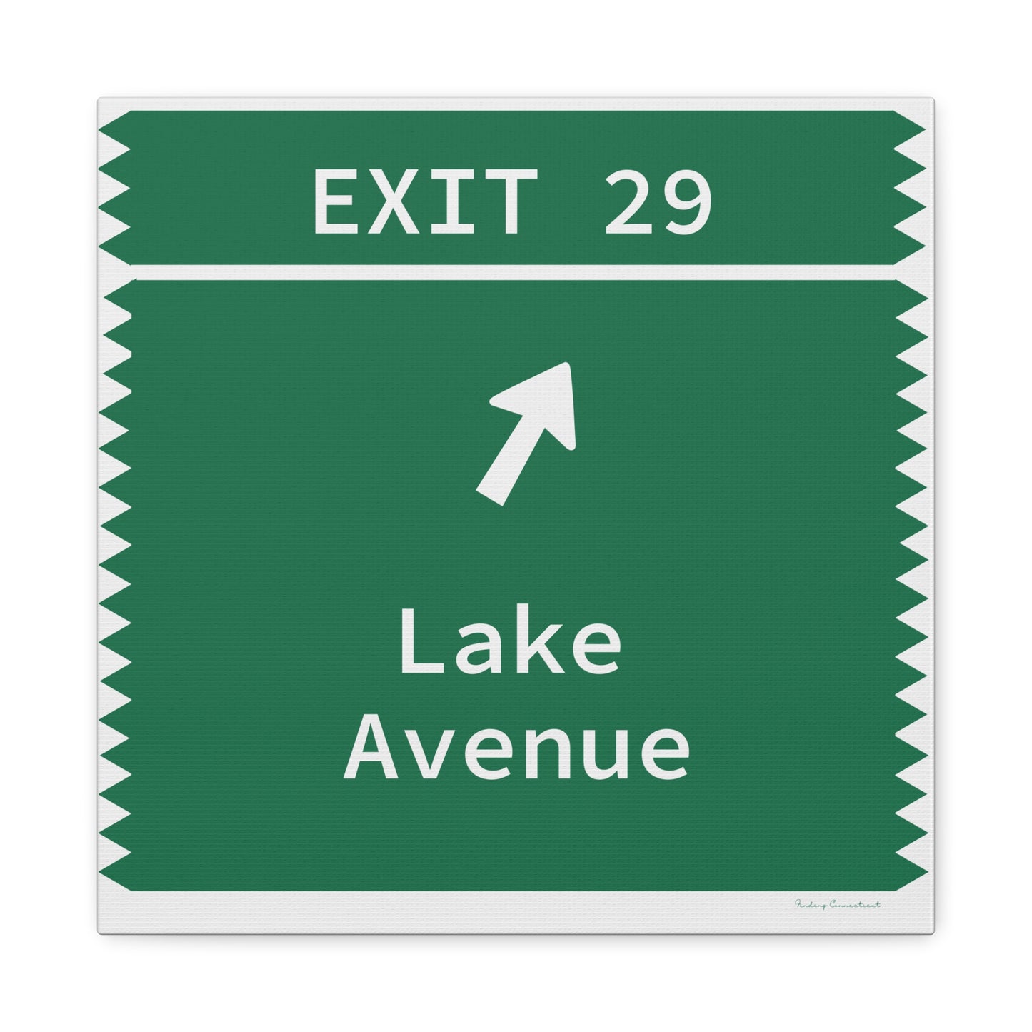 Vintage Merritt Parkway Exit 29 Sign Matte Canvas, Stretched, 1.25"
