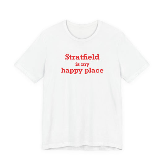 Stratfield Is My Happy Place Unisex Jersey Short Sleeve T-Shirt