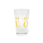 Just a kid from Orange Pint Glass, 16oz