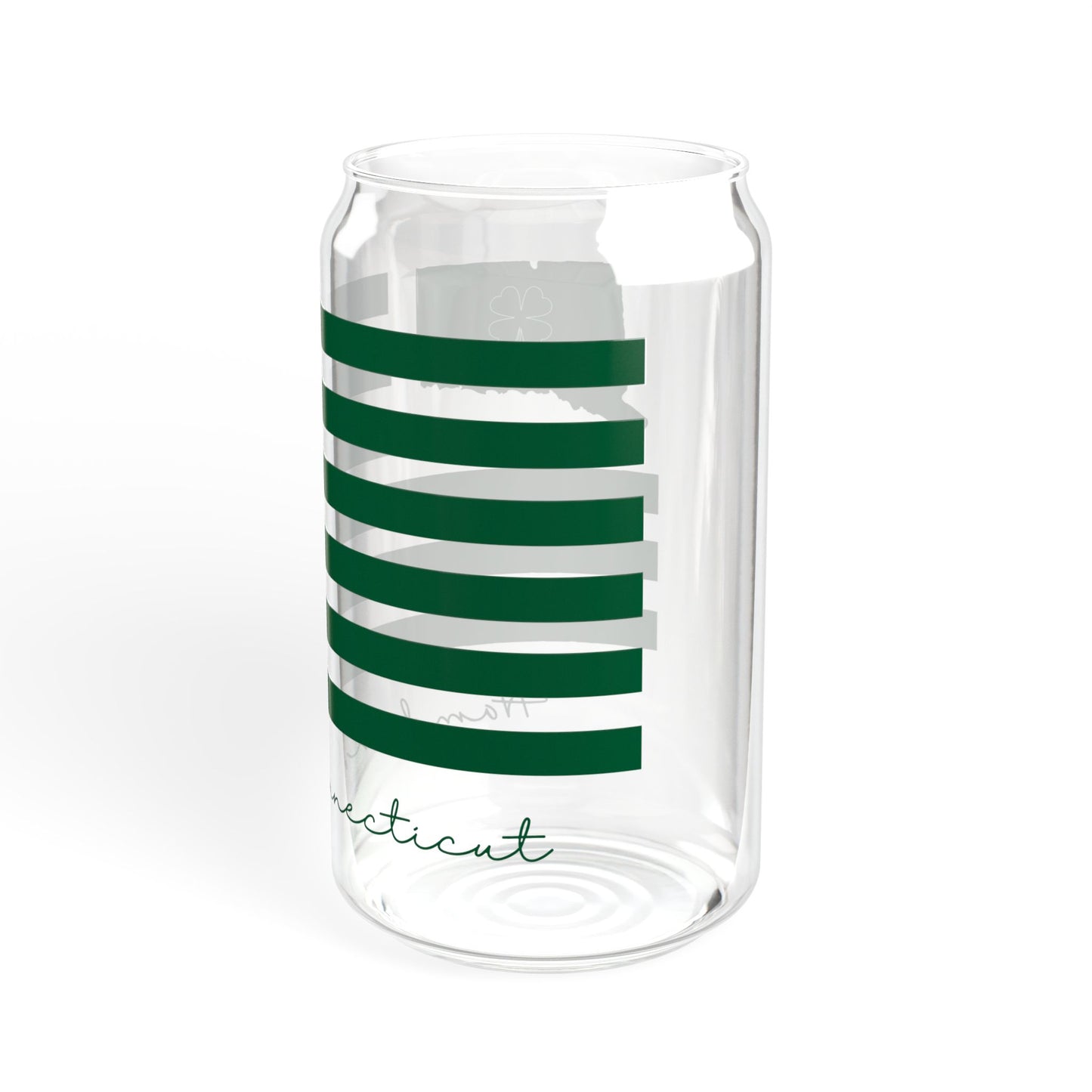 Hamden Connecticut St. Patrick’s Day Flag Sipper Glass, 16oz