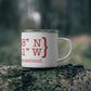New Canaan Coordinates  Enamel Camping Mug