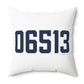06513 East Haven Connecticut Zip Code Polyester Square Pillow