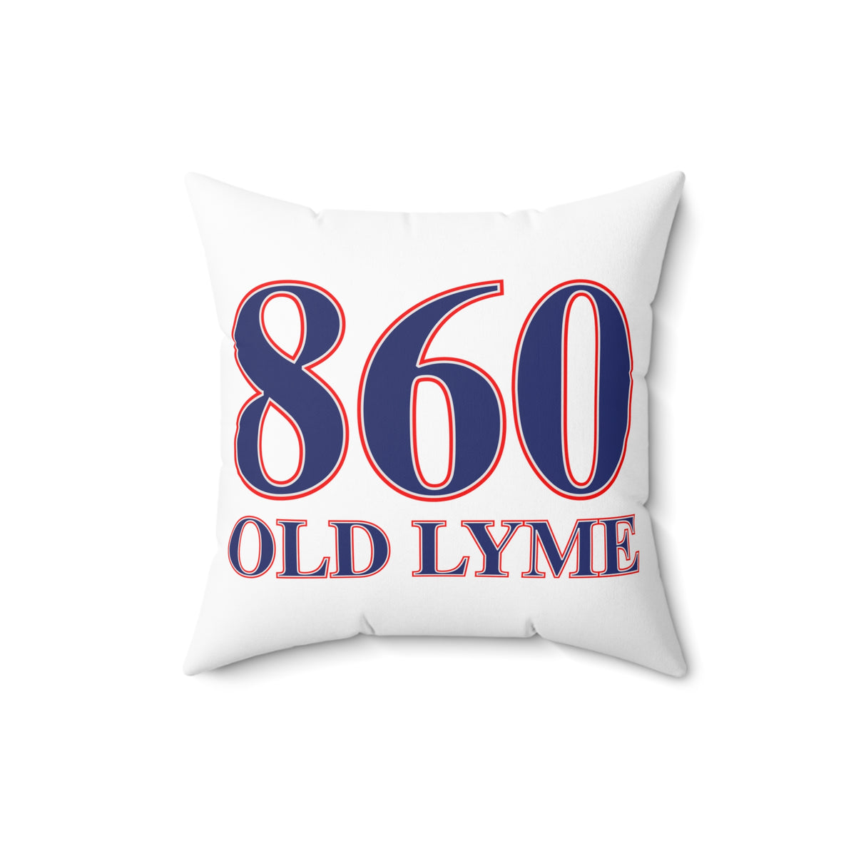 860 Old Lyme Red, White & Blue Spun Polyester Square Pillow