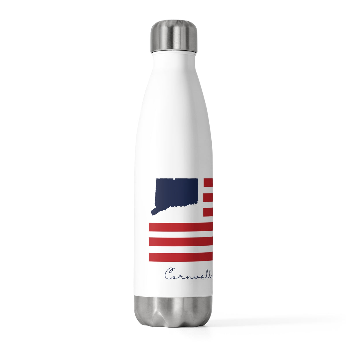 Cornwall Connecticut Flag 20oz Insulated Bottle