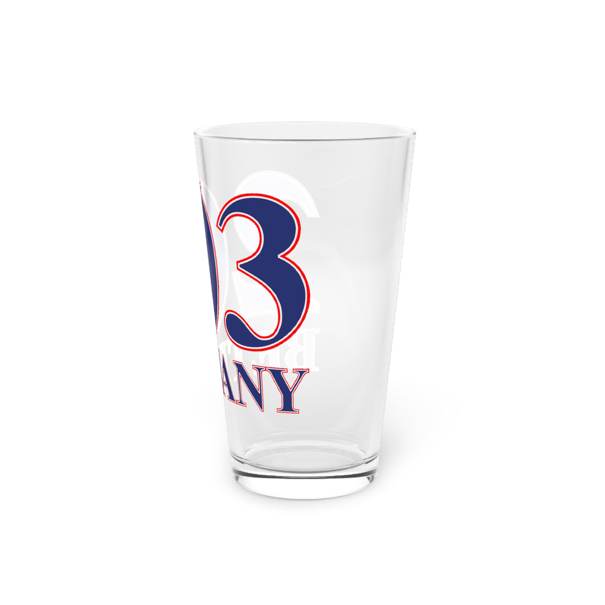 Bethany Red, White & Blue Pint Glass, 16oz