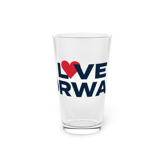 Love Norwalk  Pint Glass, 16oz