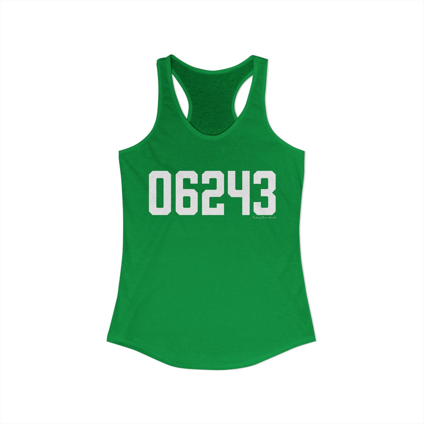 06243 Killingly  CT Zip Code Women's Ideal Racerback Tank Top