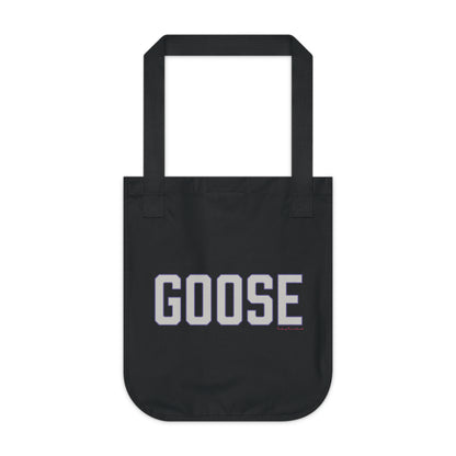 Goose Zip Code - Gray & Purple Organic Canvas Tote Bag