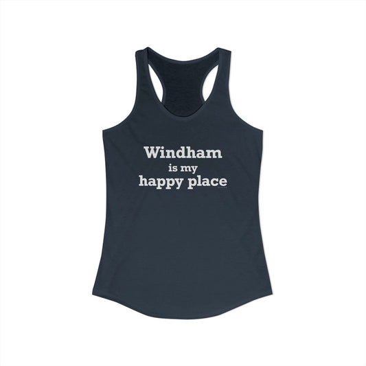Windham is My Happy Place Women's Ideal Racerback Tank Top