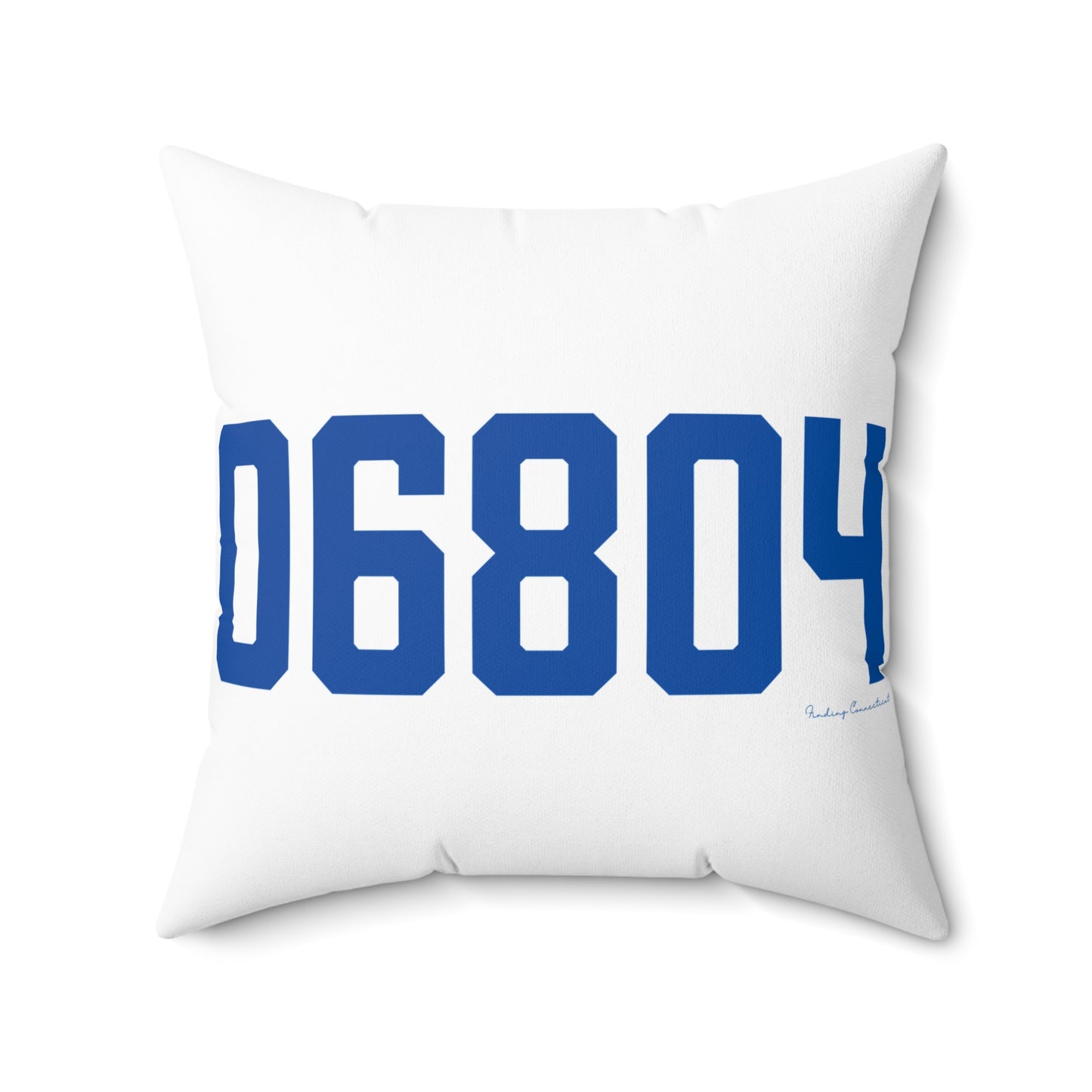 06804 Brookfield Connecticut Zip Code Spun Polyester Square Pillow