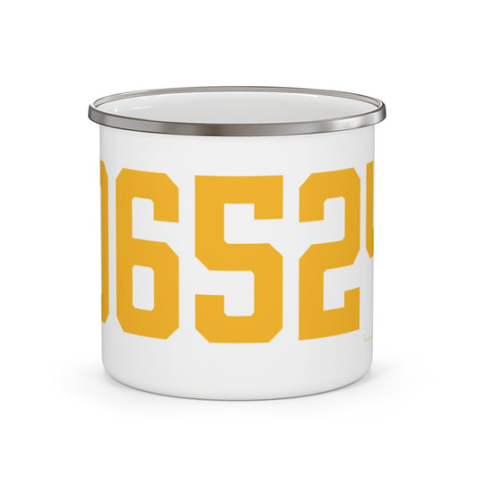 06524 Bethany Connecticut Zip Code Enamel Camping Mug