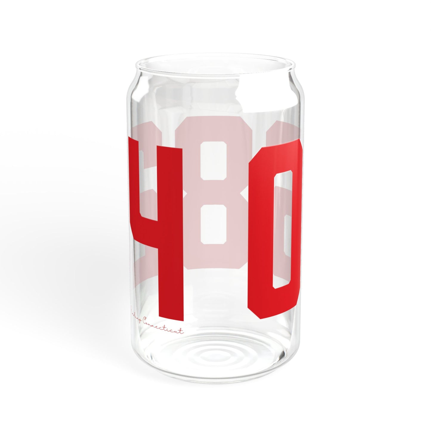 06824 Fairfield Connecticut Zip Code Sipper Glass, 16oz