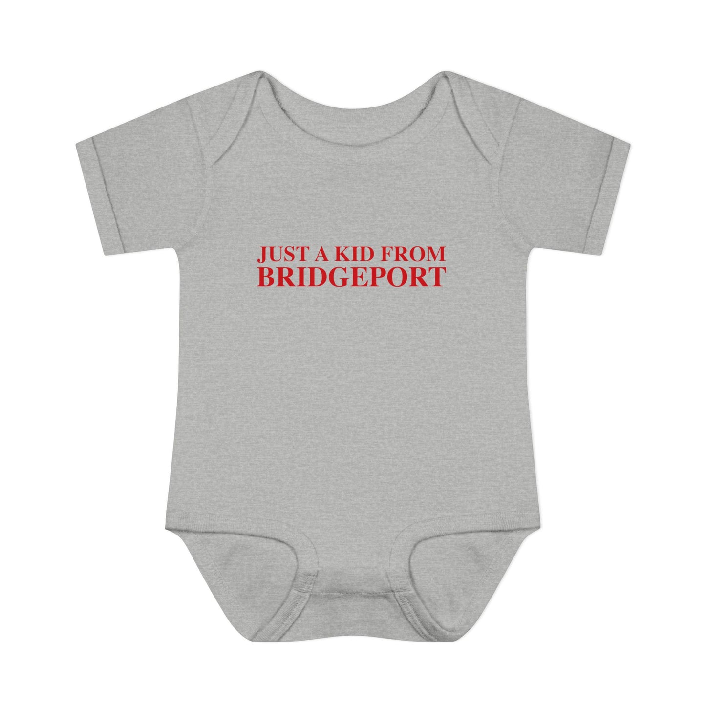 Just a kid from Bridgeport Infant Baby Rib Bodysuit
